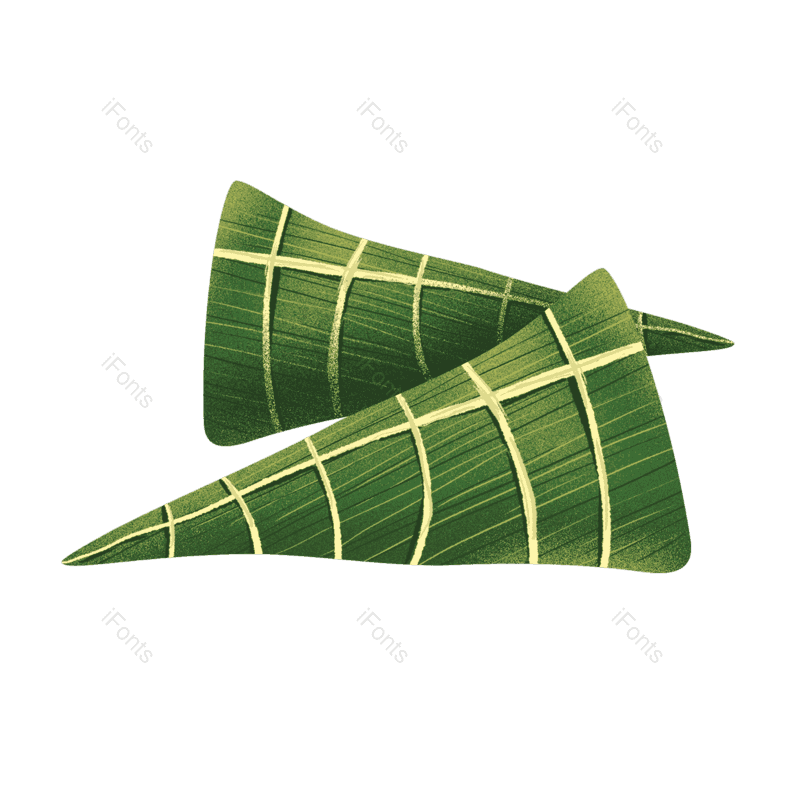 竹叶图片,端午节元素,手绘PNG,矢量图免抠素材